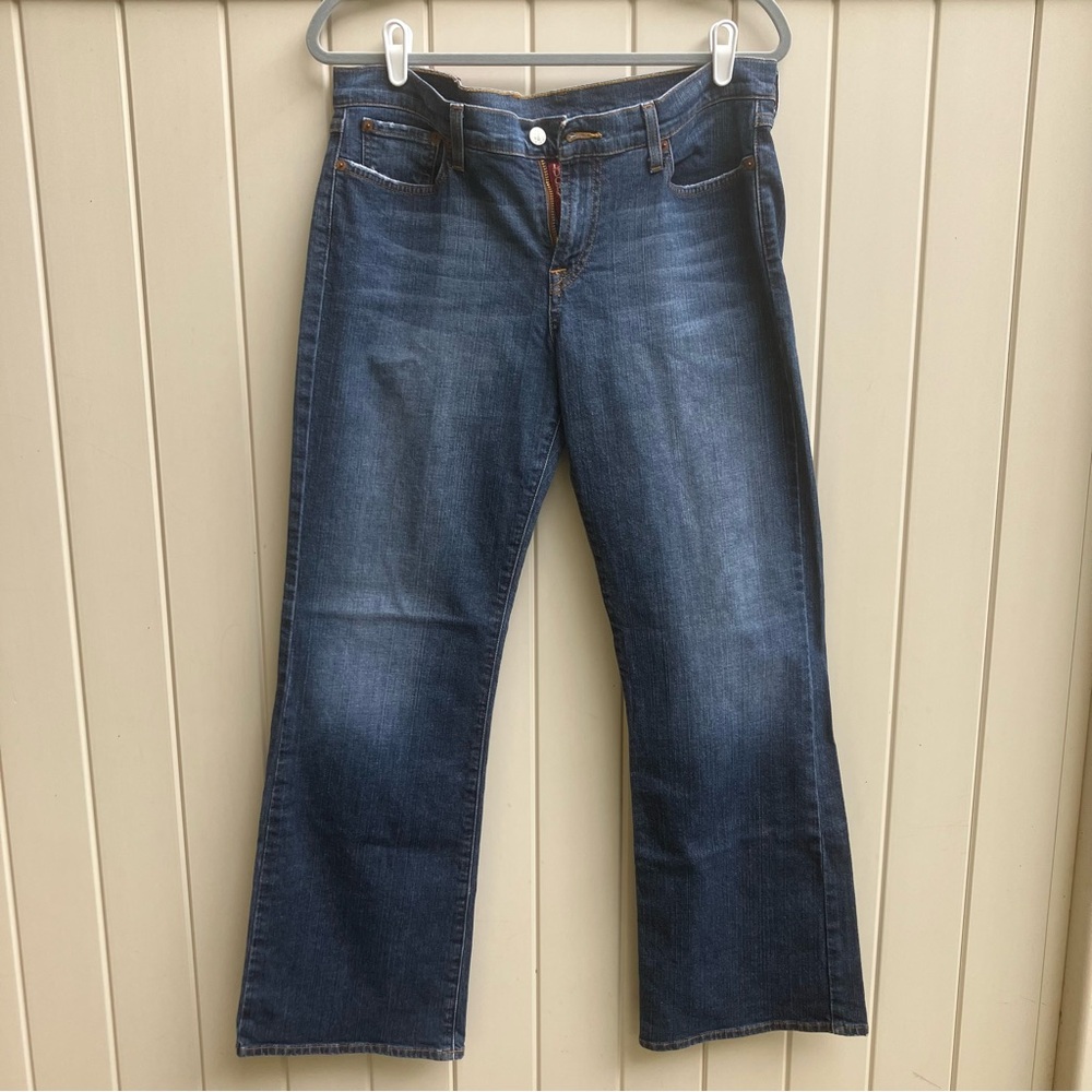 Lucky Brand Dungarees jeans midrise flare 32